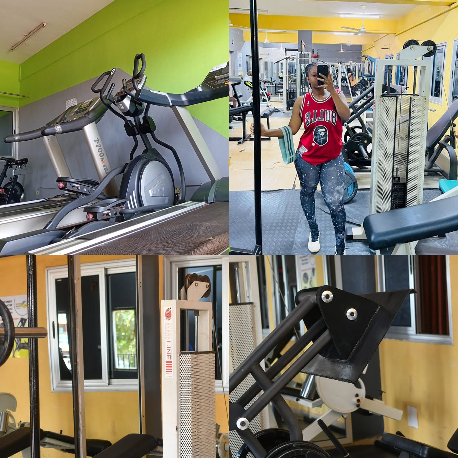 Séance d'entraînement au Centre Fitness chez Cissé, Cissin