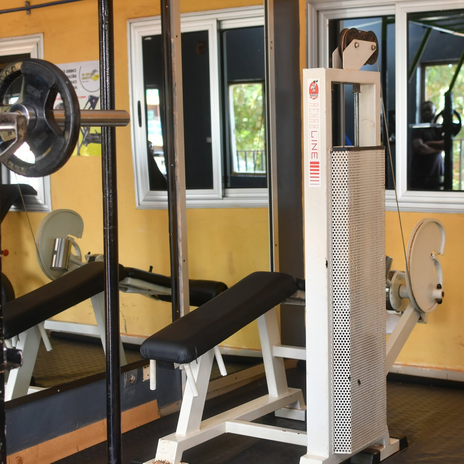 Séance d'entraînement au Centre Fitness chez Cissé, Cissin